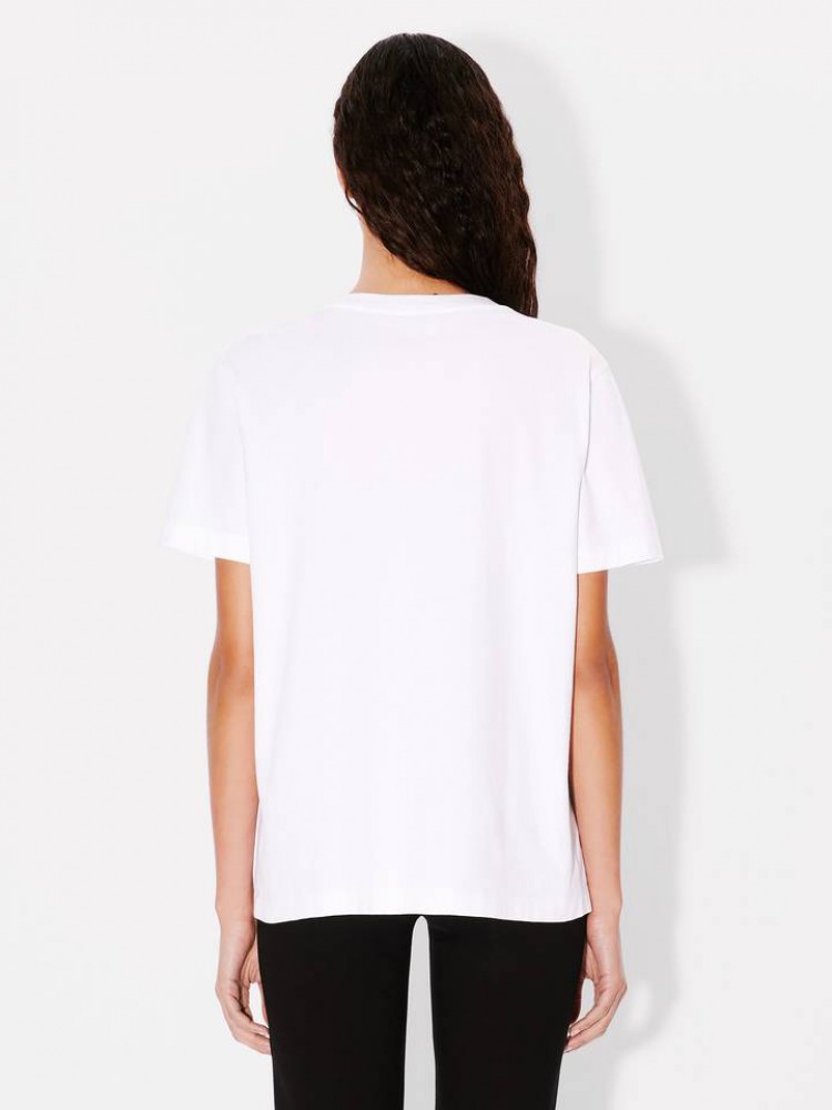 ★SHADOWS FLOWER Tee White XL OFF WHITE | Flower Arrow Casual T-Shirt | Women | Black